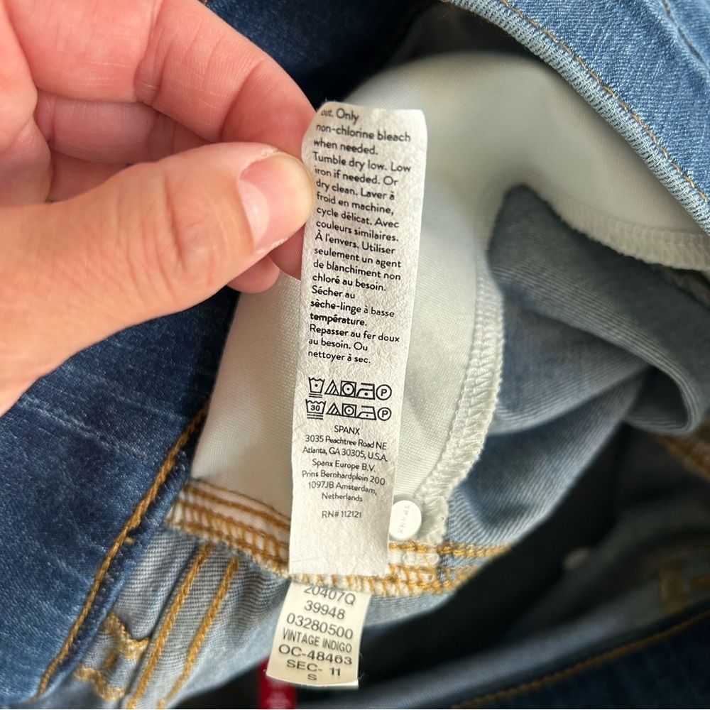 Spanx Seamed Front Wide Leg Jean small petite - Picture 14 of 15
